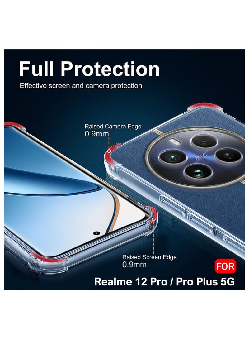 ولديك غطاء حماية خلفي من السيليكون لهاتف ريلمي 12 برو بلس 5G شفاف - Image 3