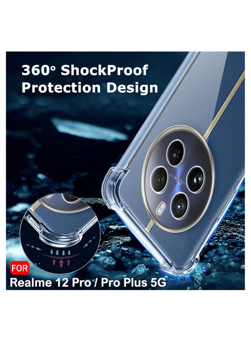 ولديك غطاء حماية خلفي من السيليكون لهاتف ريلمي 12 برو بلس 5G شفاف - Image 4