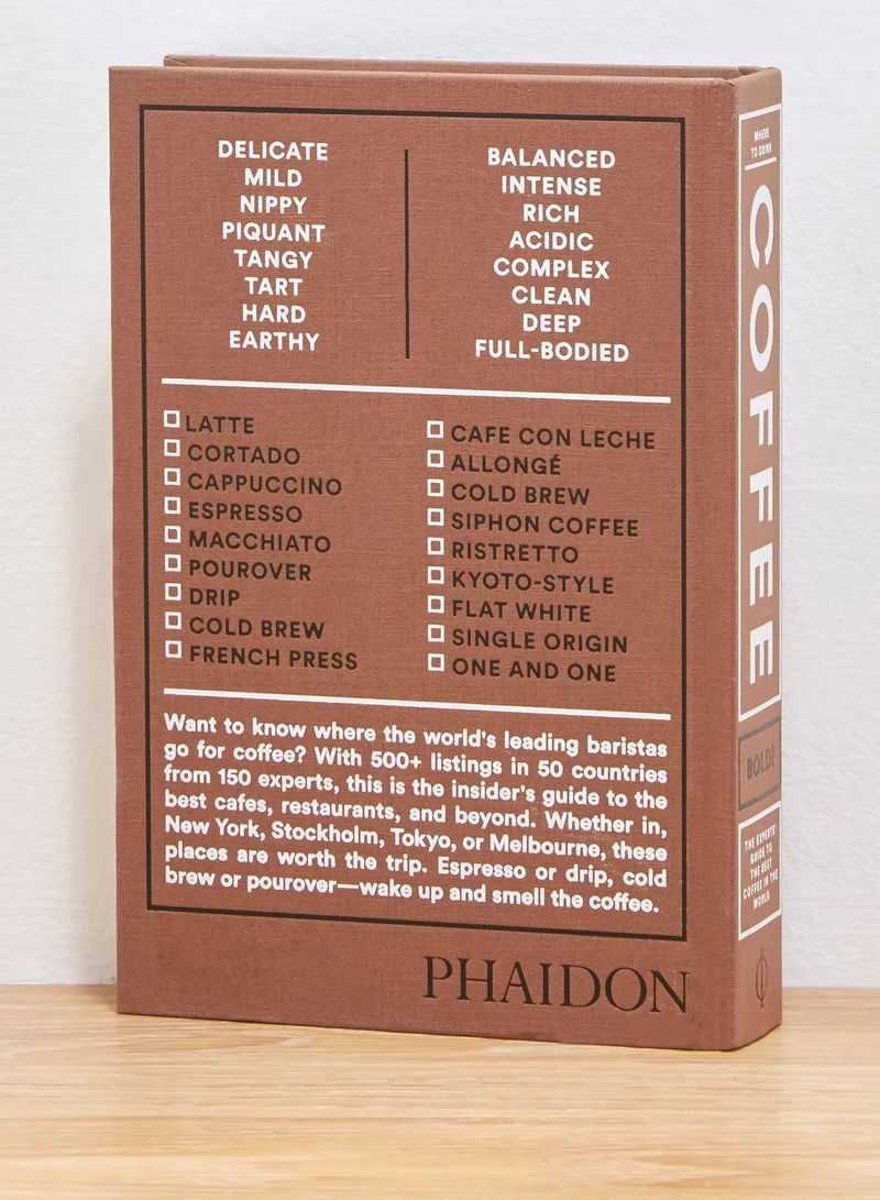 Phaidon Where To Drink Coffee Book