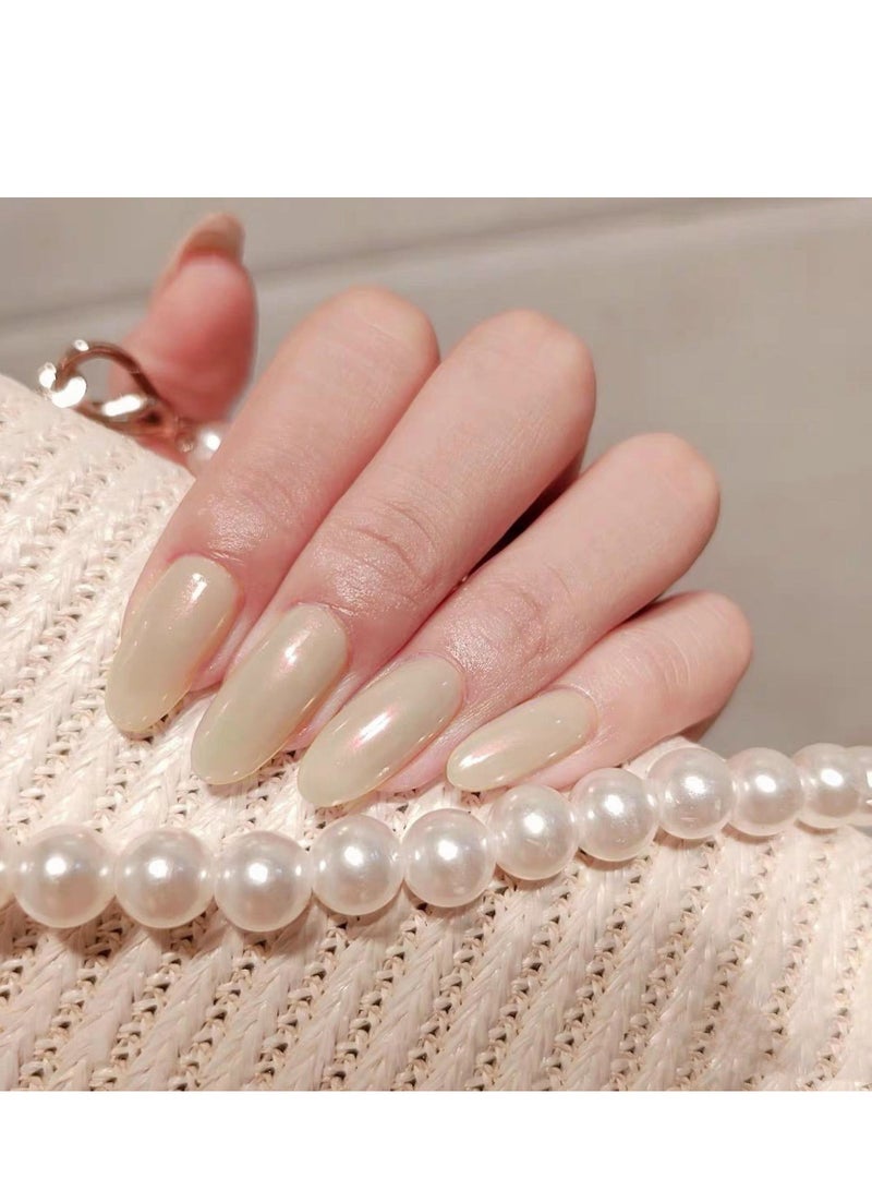 مجموعة أظافر صناعية أكريليك قابلة لإعادة الاستخدام مع شريط لاصق مزدوج وغراء - Image 1