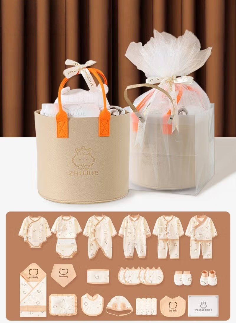 HOOKOR 30PCS Newborn Baby Gifts Set, Newborn Layette Gift Set, Baby Clothes Accessories Set for Boys and Girls, Premium Cotton, Perfect Gift Box with Beautifully Gift Box for Spring Summer Autumn Winter - Image 1
