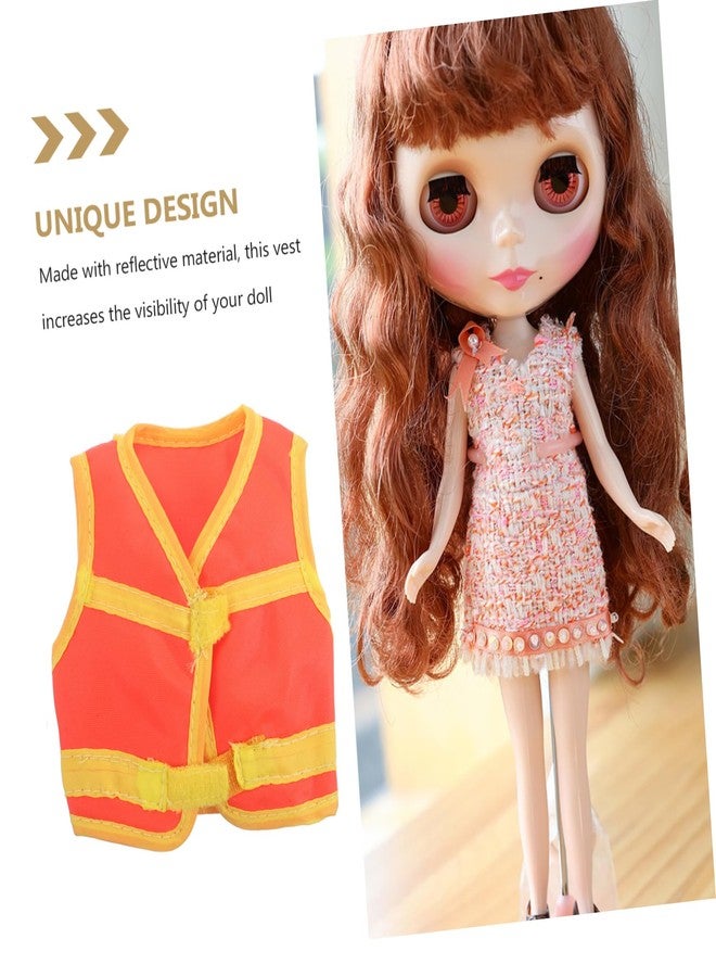 INOOMP Reflective Vest for 1/6 Scale Bjd Dolls and Action Figures Doll Clothes Accessory with Enhanced Visibility for Doll Play and Collectible Outfits - Image 3