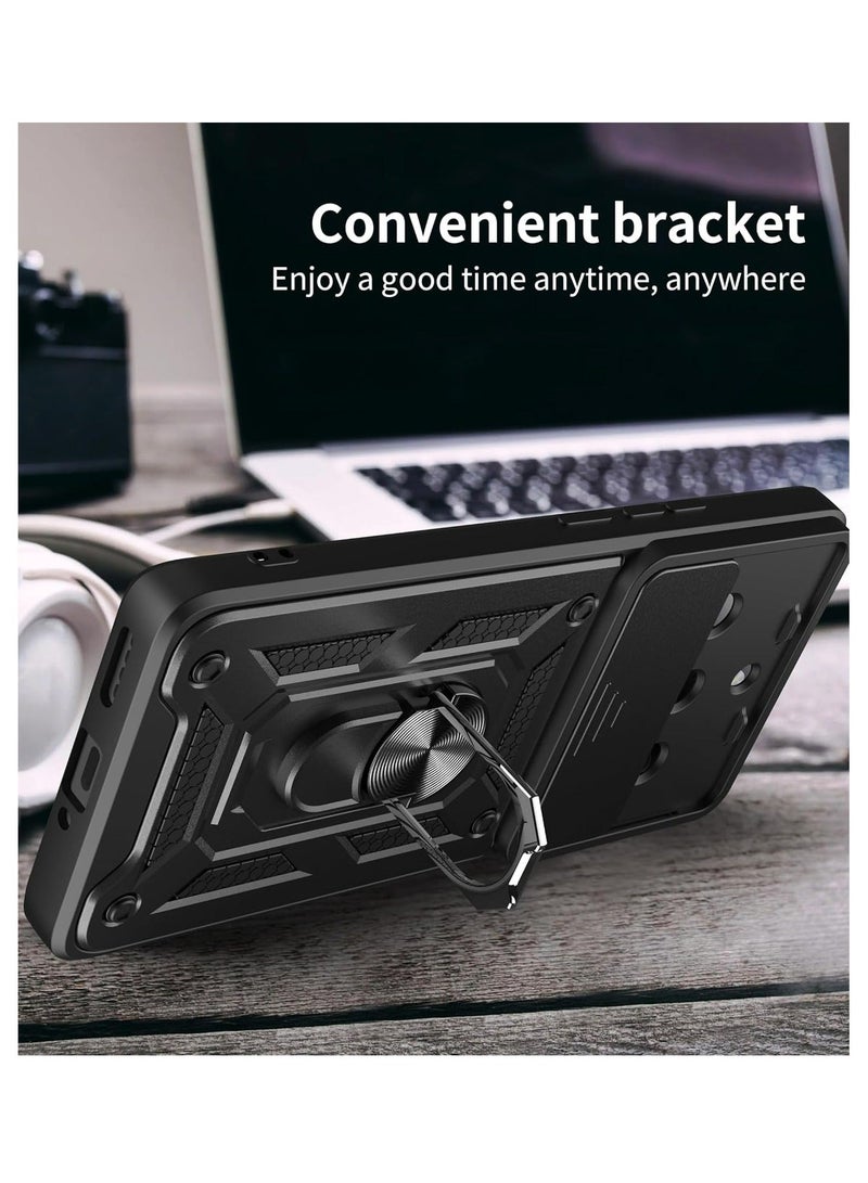 TEAM LUXURY Phone Cover for Realme 11 Pro/Realme 11 Pro Plus 5G with Slide Camera Cover Military Grade Drop Protective Phone Case with Magnetic Car Mount Holder  - Image 4