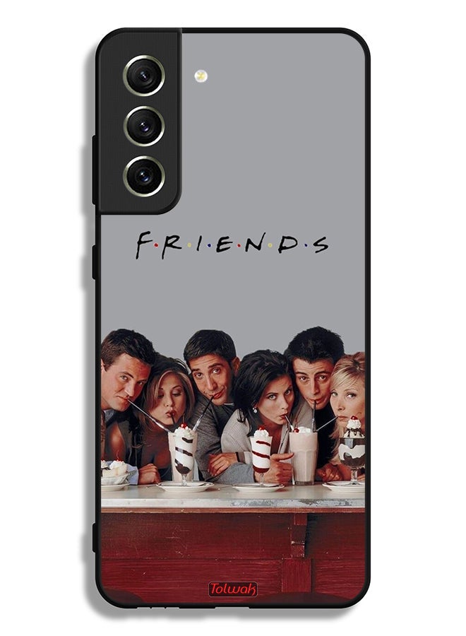 Tolwak Samsung Galaxy S21 FE 5G Protective Case Cover F R I E N D S - Image 3