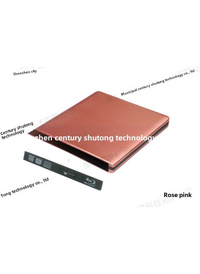 Generic USB3.0 Aluminum Alloy Optical Drive Box Notebook Optical Drive External Box SATA 12.7mm Optical Drive Applicable-Color:Black  - Image 5
