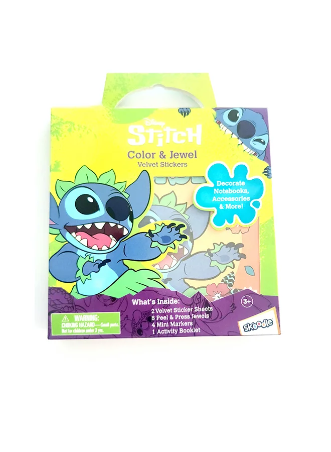 Disney Stitch Color & Jewel Velvet Stickers