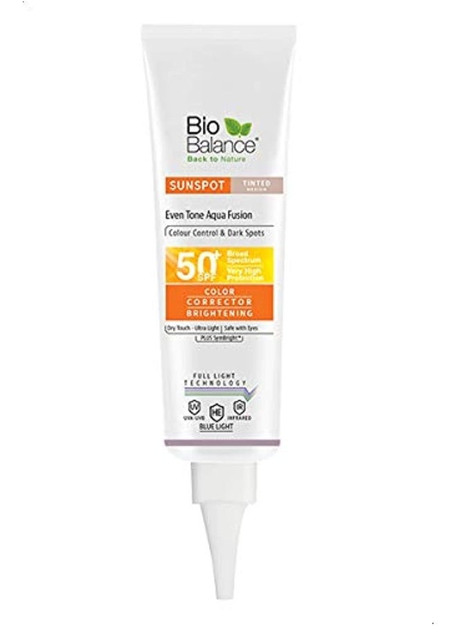 Bio Balance - Sunspot Even Tone Aqua Fusion, Tinted Medium, 50 Spf, 40 Ml - Image 1