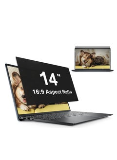 Laptop Privacy Screen 14 Inch Compatible with Lenovo/HP Envy/Dell/Acer/Asus/Thinkpad, 16:9 Aspect Removable Anti Glare Blue Light Privacy Screen Filter, Computer Monitor Security Shield 14 Inch