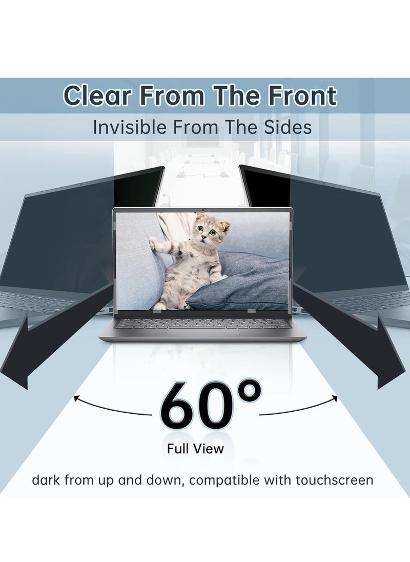Generic - Laptop Privacy Screen 14 Inch Compatible with Lenovo/HP Envy/Dell/Acer/Asus/Thinkpad, 16:9 Aspect Removable Anti Glare Blue Light Privacy Screen Filter, Computer Monitor Security Shield 14 Inch - Image 1