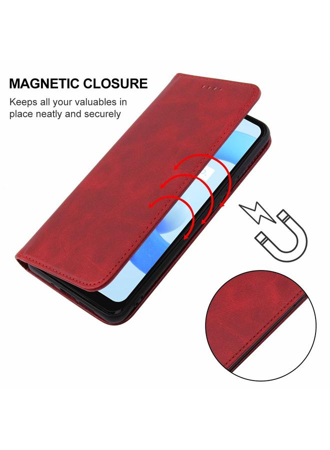 اس-توب جراب هاتف Realme C11 2021 بإغلاق مغناطيسي من الجلد - Image 5