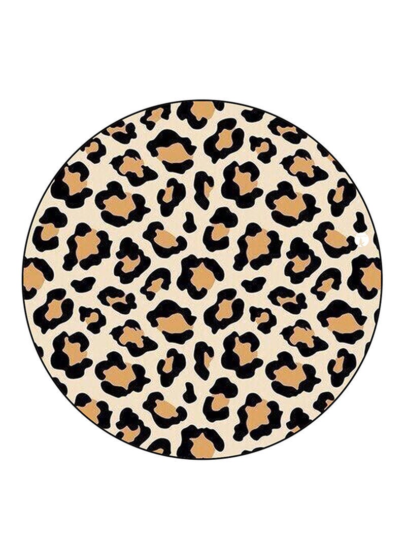 RKN Cheetah Printed Large Round Pin Badge Multicolour - Image 2