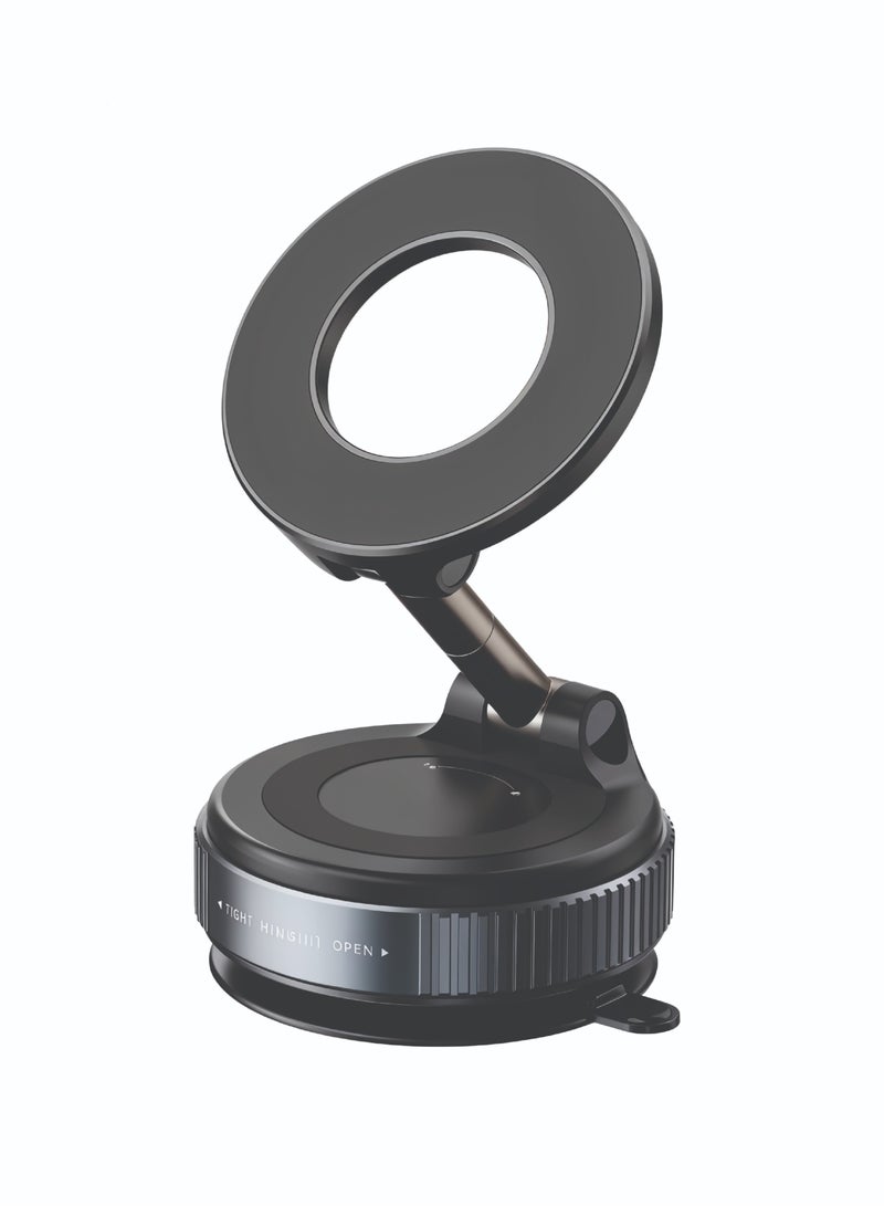 Premium 360° MagSafe Compatible Car Phone Mount with Ultra-Strong Suction Base - Elegant Design & Reliable Performance - Image 1