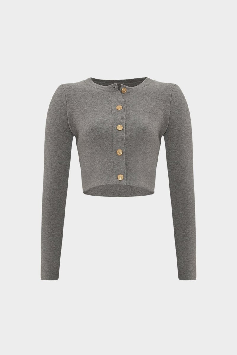 Açelya Okcu AÇELYAOKCU Premium Slim Fit Short Cardigan Bell Skirt Bottom Top Women's Knitwear Set  - Image 2