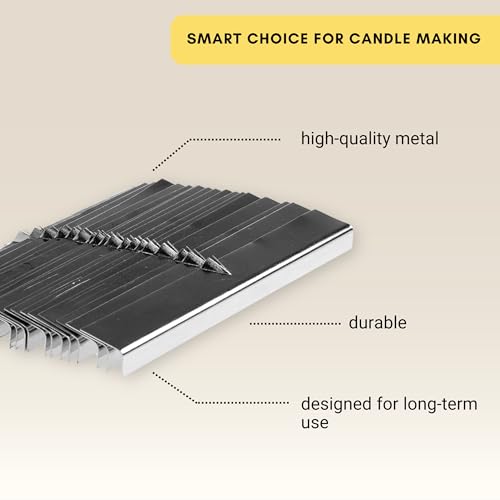 Kare Kind Metal Candle Making Wick Holder bar - Pack of 20 pcs- Kare & Kind® Retail Packaging(Wick Holder bar) - Image 5