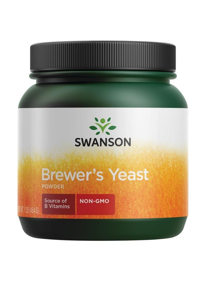 SWANSON مسحوق خميرة البيرة النقي 100% من سوانسون خالي من الكائنات المعدلة وراثيًا 1 رطل (454 جرام) - Image 1