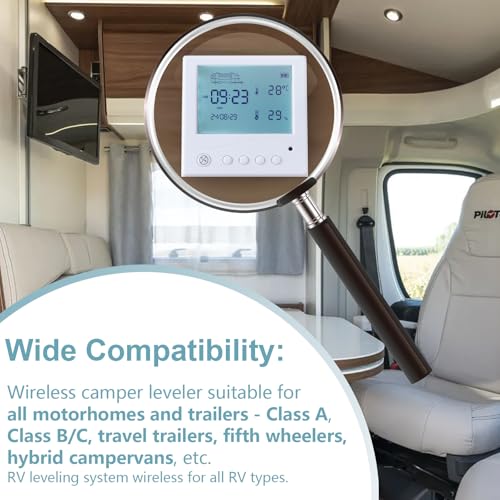 HRepair Wireless RV Leveling System, Camper Leveling System, Travel Trailer Leveling System, Compatible with LevelMate PRO Leveling System, w/APP - Image 4
