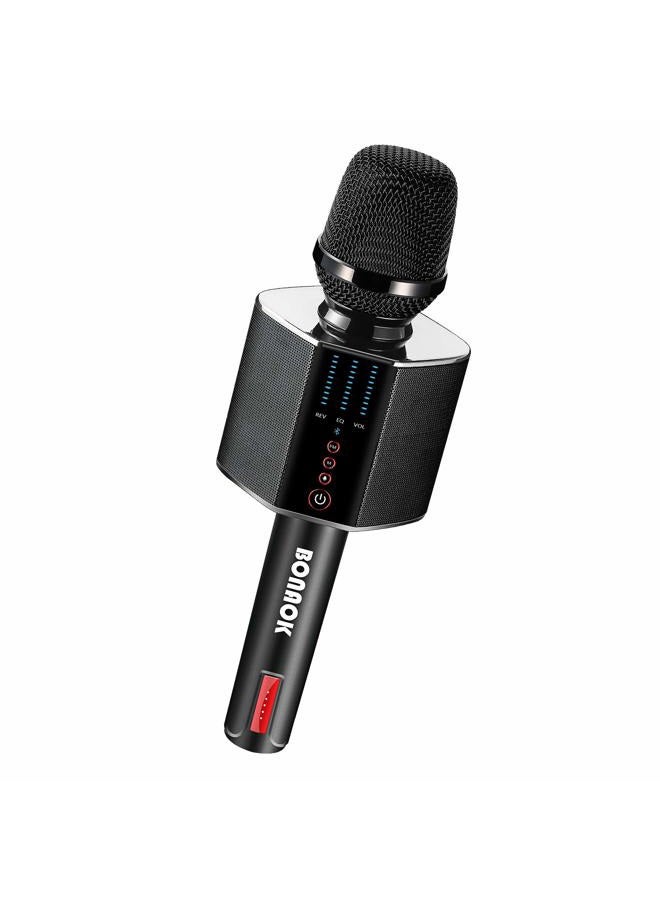 BONAOK Karaoke Microphone, Portable Wireless Bluetooth Karaoke Mic for Adults&Kids Car Home Outdoor Party, Karaoke Machine for PC/All Smartphone G50 Black 2025 - Image 1