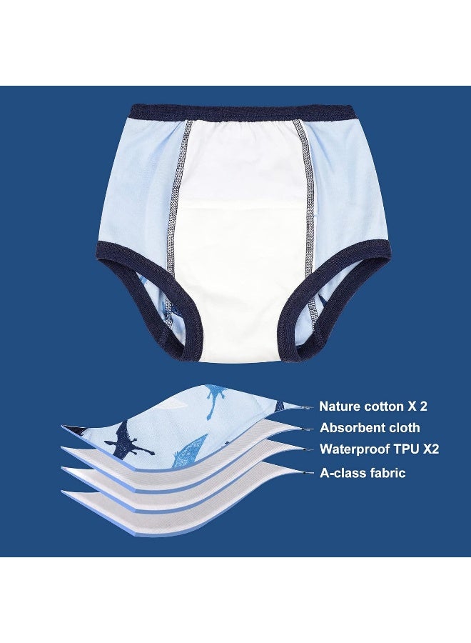 MooMoo Baby MooMoo Baby 8 Packs Toddler Training Underwear for Boy and Girls Strong Absorbent Cotton Training Pants 2-7T  - Image 5