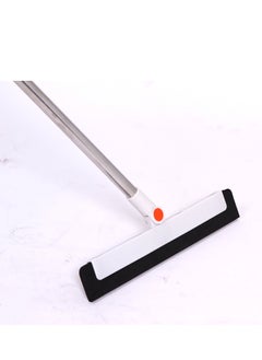 Visio VISIO Dustpan and Brush Sets Long Handled, Soft Bristles Broom and Dustpan with Wiper Set Indoor Outdoor, Household Upright Dust Pan Combo & Sweeping Brush for Lobby Kitchen Office, White and Orange  - Image 5