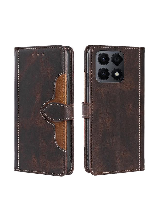 اس-توب جراب هاتف Honor X8A مصنوع من الجلد بمشبك مغناطيسي - Image 1