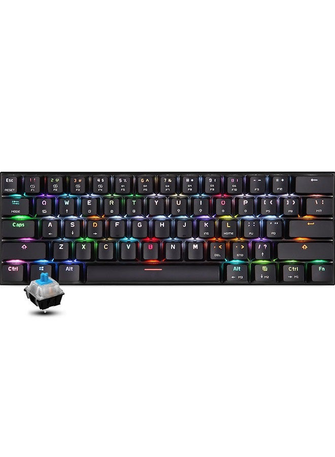 CK62 61 Keys RGB Mechanical Dual Mode Keyboard With OUTEMU Blue Switches - English  - Image 1