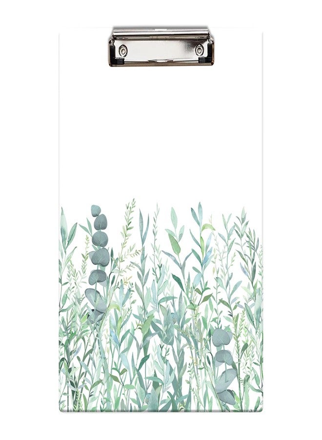 Britimes Clipboard Decorative Office School Hardboard Wood Nursing Clip Board and Pull for Standard A4 Letter Size Summer Mint Green Plant Tree 12.6" X 8.9" - Image 1