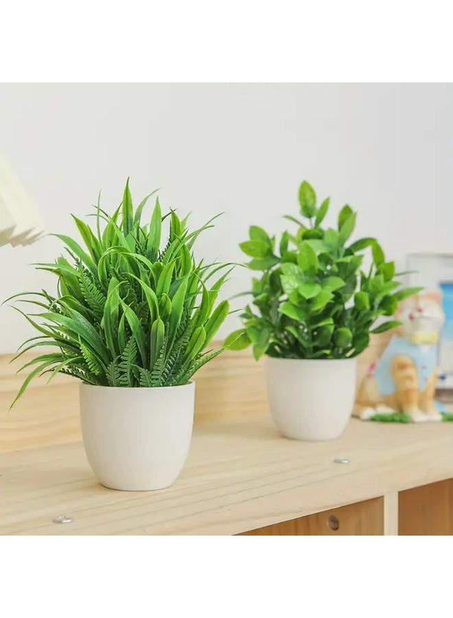 4 Pack 6 7 Inch Artificial Eucalyptus Plants Indoor Home Office Decor - Image 4