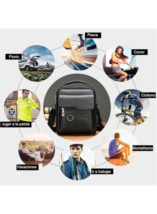 Jeep Buluo black leather crossbody bag - Image 4