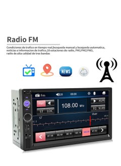 Furtey Car Screen with HD 7 Inch Touch Screen, Bluetooth Stereo MP5 Player , Car Radio Receivers, Reversing Camera,  GPS Navigation, Wired Connection , FM Radio ,Remote Control  - Image 4