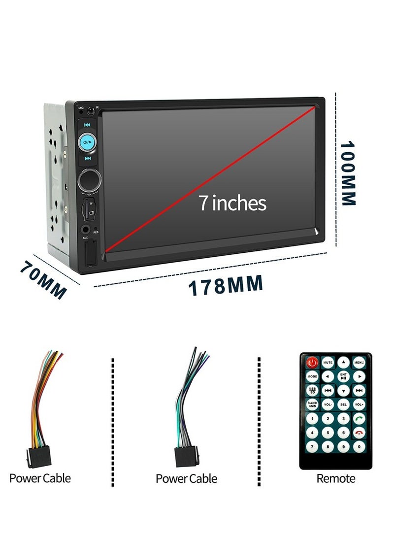 Furtey - Car Screen with HD 7 Inch Touch Screen, Bluetooth Stereo MP5 Player , Car Radio Receivers, Reversing Camera,  GPS Navigation, Wired Connection , FM Radio ,Remote Control - Image 1