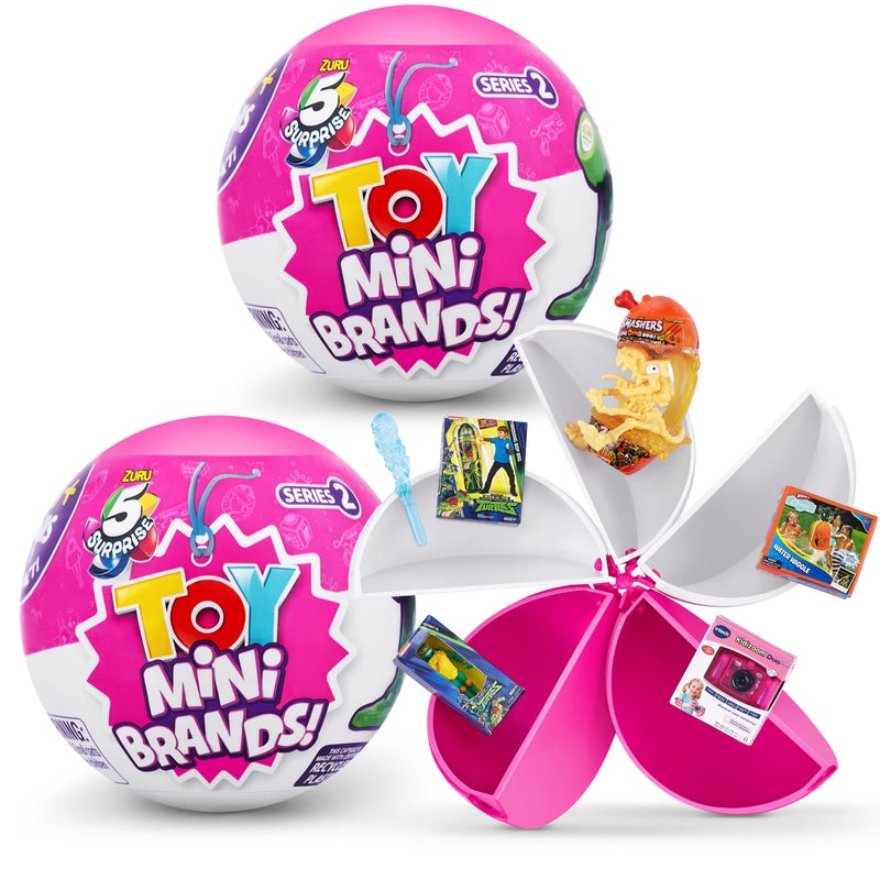Mini Brands 5 Surprise 77240-B Toy Series 2 Wave 2 (2 Pack) Mystery Collectible Capsule - Image 1