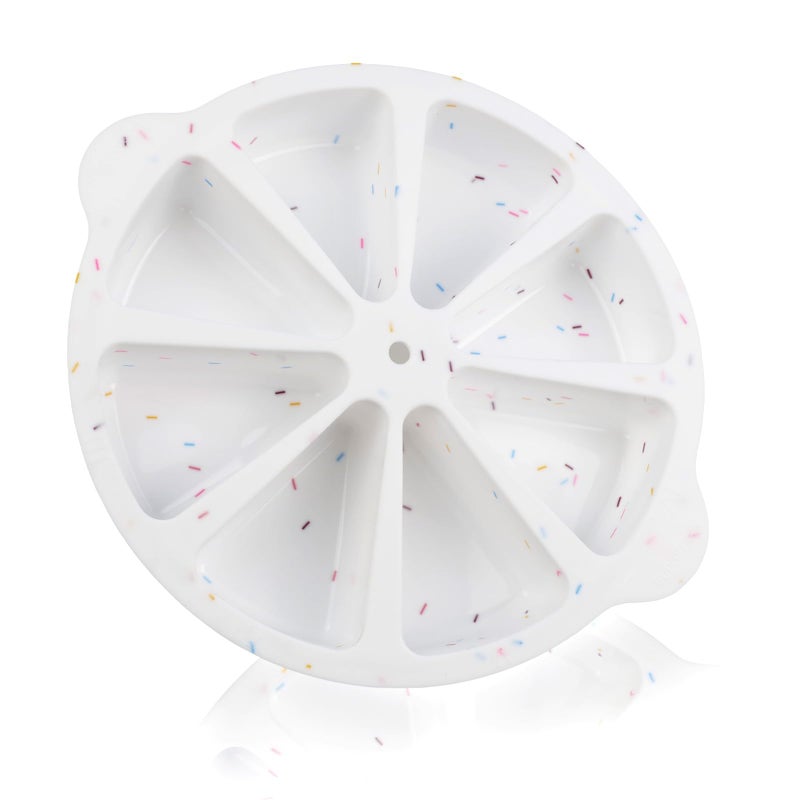 SHEbaking Scone Pan Silicone Scone Pans for Baking Wedge Pan 8-slot Silicone Pie Pans for Combread Polenta or Biscuits BPA free - Image 1