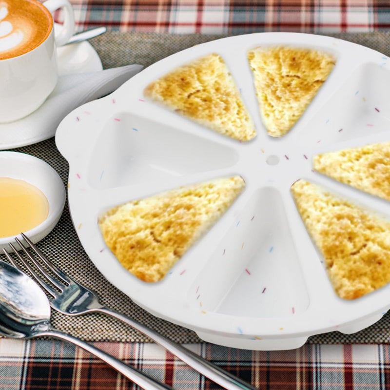 SHEbaking Scone Pan Silicone Scone Pans for Baking Wedge Pan 8-slot Silicone Pie Pans for Combread Polenta or Biscuits BPA free - Image 4
