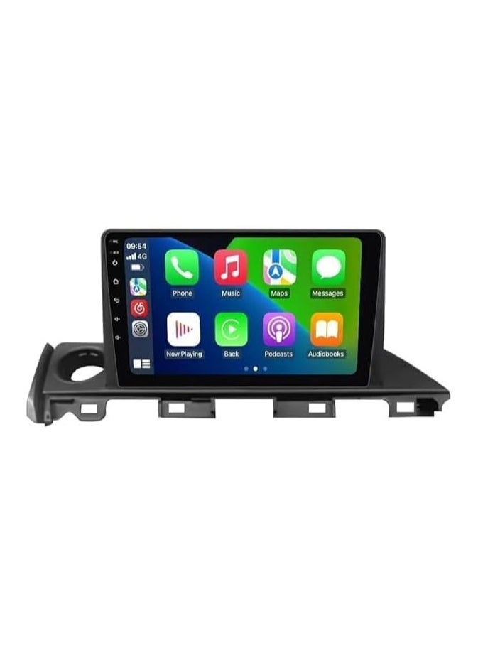 Android Car Stereo for Mazda6 2016-2018 6GB RAM 128GB ROM Support SIM Card, Carplay, Mirror Link Wi-Fi BT, Radio GPS Navigation, 9 Inch IPS Touch Screen with AHD Camera Included