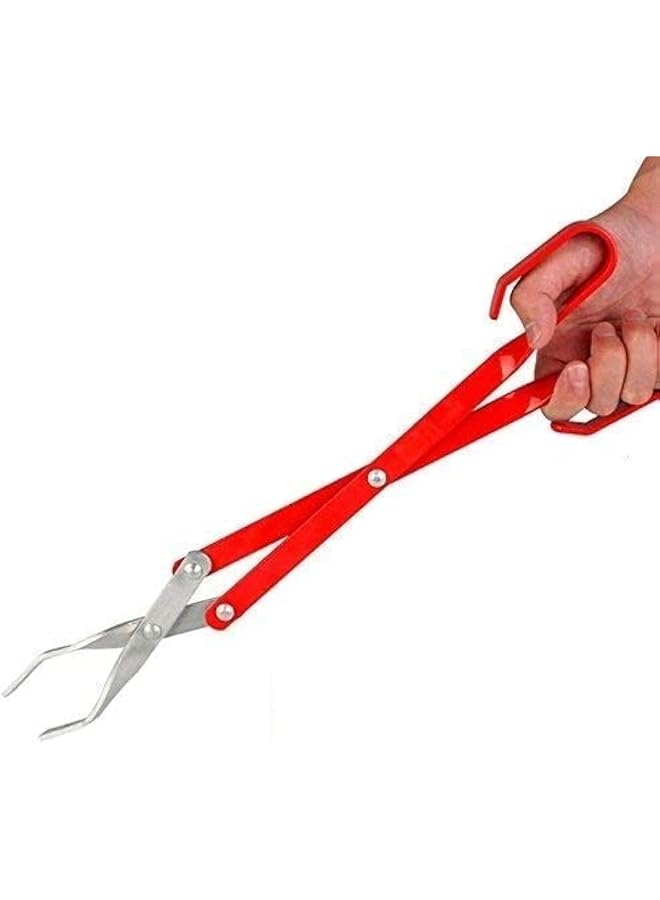 S-TOP 16.5" Aluminum Scissor Tongs, BBQ Tongs, Long Reach, Lightweight, Sturdy, Never Rust, Lifetime Satisfaction Guarantee - Image 1