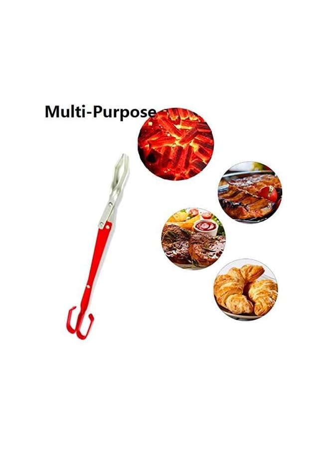 S-TOP 16.5" Aluminum Scissor Tongs, BBQ Tongs, Long Reach, Lightweight, Sturdy, Never Rust, Lifetime Satisfaction Guarantee - Image 2