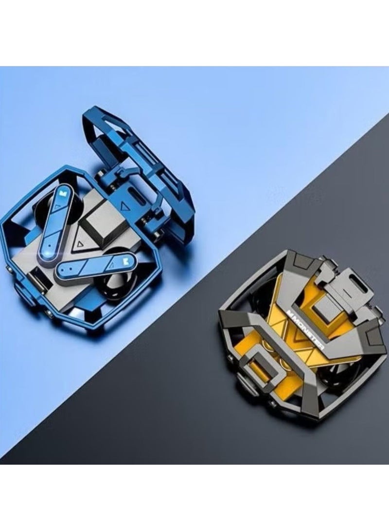 Monster XKT09 Wireless Bluetooth Earbuds Gaming Headphones Deep Bass Low Latency Game Headset with Built-in Microphone Noise Cancelling Blue - Image 5