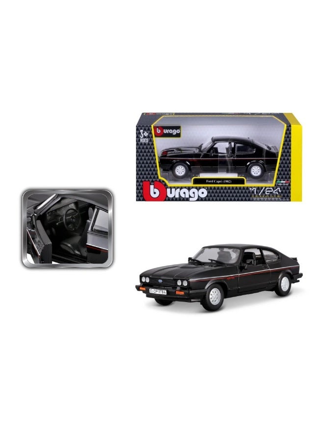 Bburago سيارة ببراغو فورد كابري 1982 مصنوعة من المعدن (1:24، أسود) - Image 2