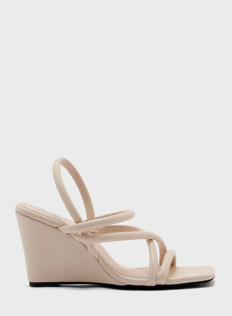 ELLA Strappy Wedge Heel Sandal