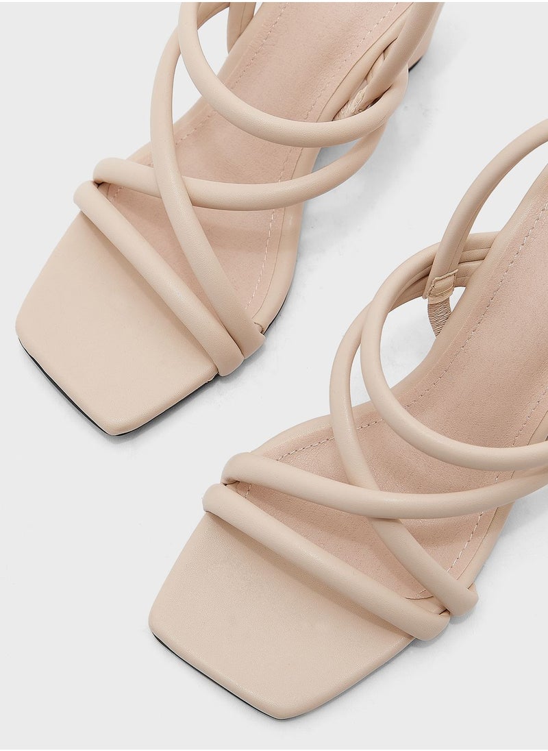 ELLA - Strappy Wedge Heel Sandal - Image 1
