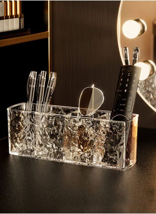 Water Ripple Makeup Brush Storage Box Transparent Acrylic Square Grid Dressing Table Mouth Red Eyebrow Pen Mirror Cabinet Storage Box - pzsku/Z07160CACB5FE68EA19EBZ/45/1747052321/c9d6fa70-be64-4314-8b05-f43f8b6535e9