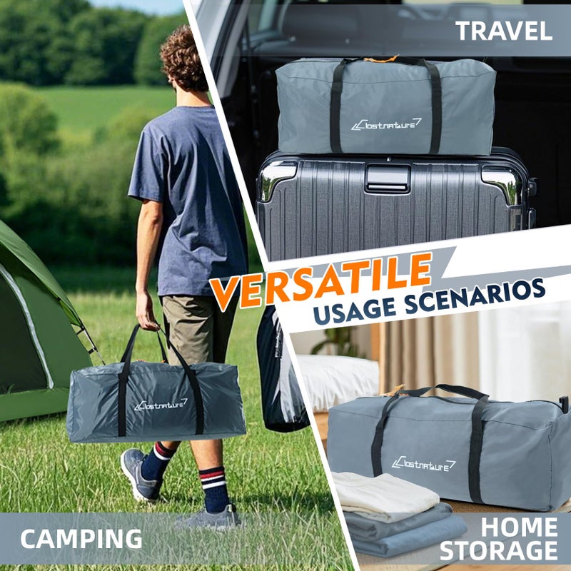 Clostnature Tent Storage Bag for Camping- Large Tent Carry Bag Replacement, Waterproof Luggage Duffle Bag for Travel, Sports, Folding Compact Camping Essentials for Hiking, Picnic, Travel - Image 5