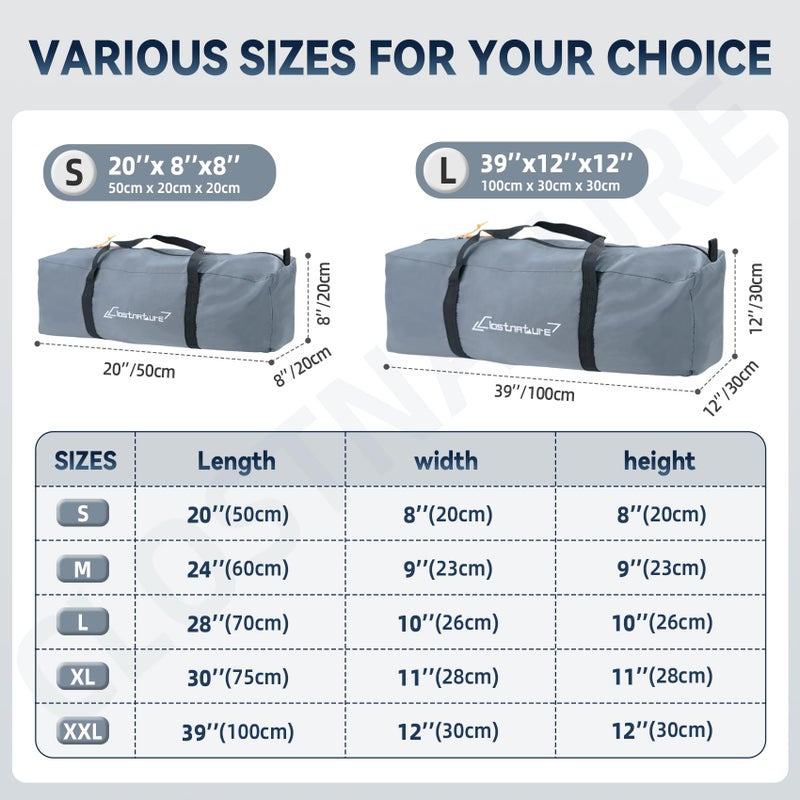 Clostnature Tent Storage Bag for Camping- Large Tent Carry Bag Replacement, Waterproof Luggage Duffle Bag for Travel, Sports, Folding Compact Camping Essentials for Hiking, Picnic, Travel - Image 2