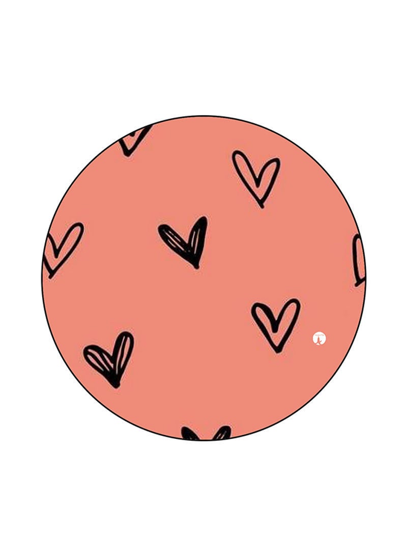 RKN Hearts Printed Mouse Pad Pink