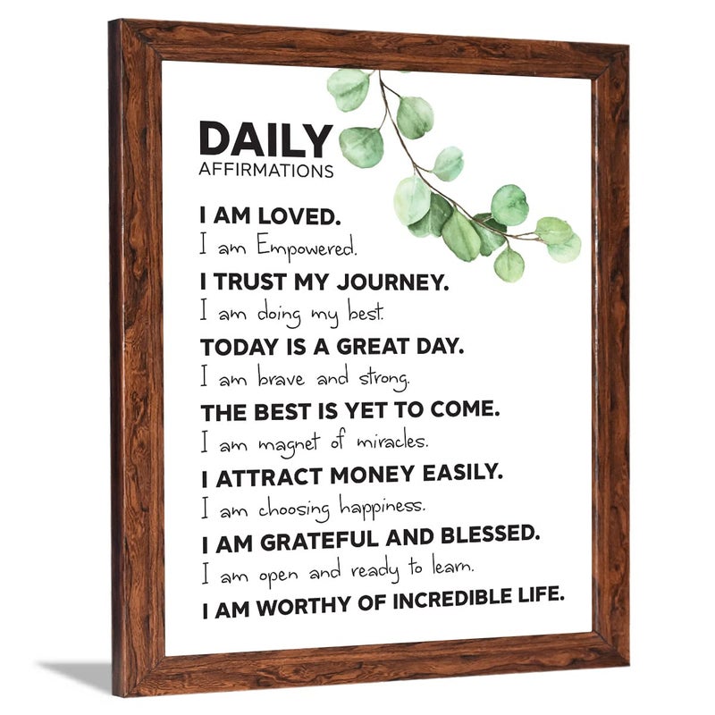Chaka Chaundh Chaka Chaundh Engineered Wood Affirmations Posters Positive Affirmations Frames I Am Affirmation Posters Affirmation Quotes Posters 14 X 11 Inches