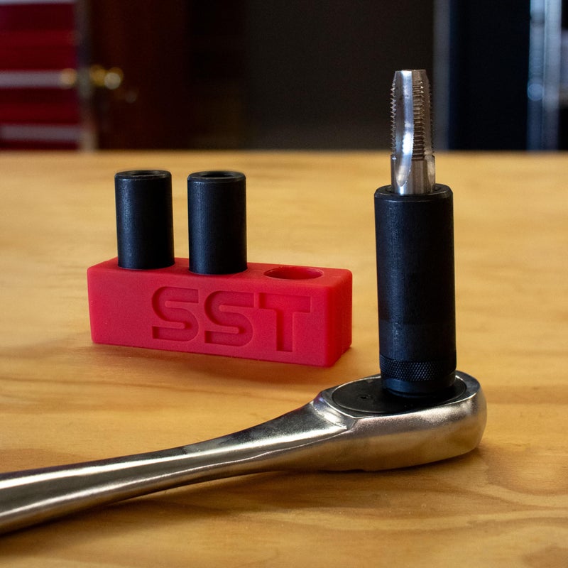 Stupid Simple Tools SST - Tap Socket Wrench - 3-Piece Adapter Set - Snug, Secure, & Durable - Easy Storage & Organization - Fits All Number & Fractional M.C.T.I. Standard Taps - Up to 1/2" - Designed in the USA - Image 5