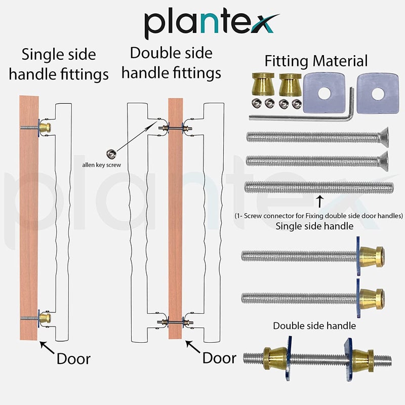 Plantex Heavy Duty Main Door Push HandleHorse Shape Door Handle For Main Door15 Inches Antique Door Handle For HomeHotelOffice Pack Of 1 284 Brass Antique Finish 3 Years Warranty - Image 4
