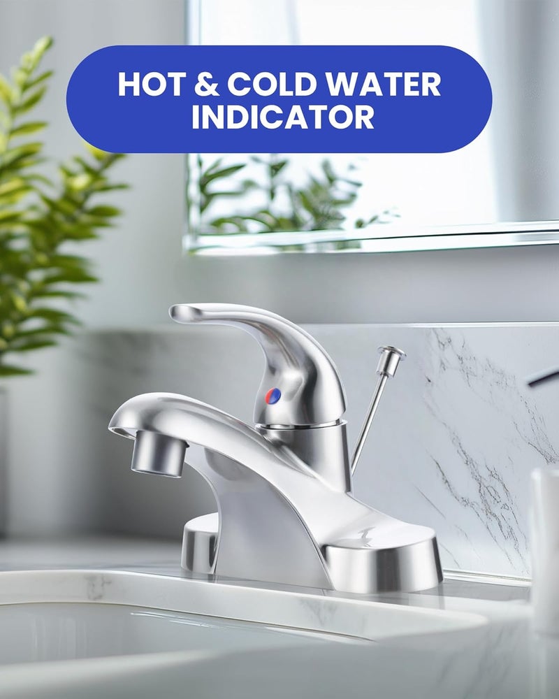 Arcora Hot and Cold Water Faucet Indicator: 10 PCS Red and Blue Temperature Sign Buttons Suitable for 7mm Holes, Faucet Handle Accessories Replacement Parts for Mixer Tap Kitchen Bathroom - Image 2