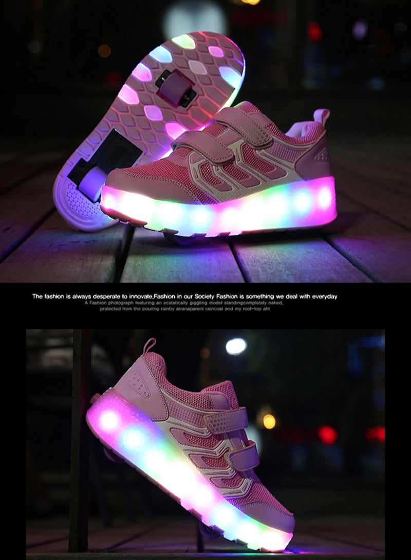 Loquat Kids Roller Shoes Boy Girl Sneakers With Wheels Become Sport Sneaker With Led For Birthday Children Show Gift - Image 4