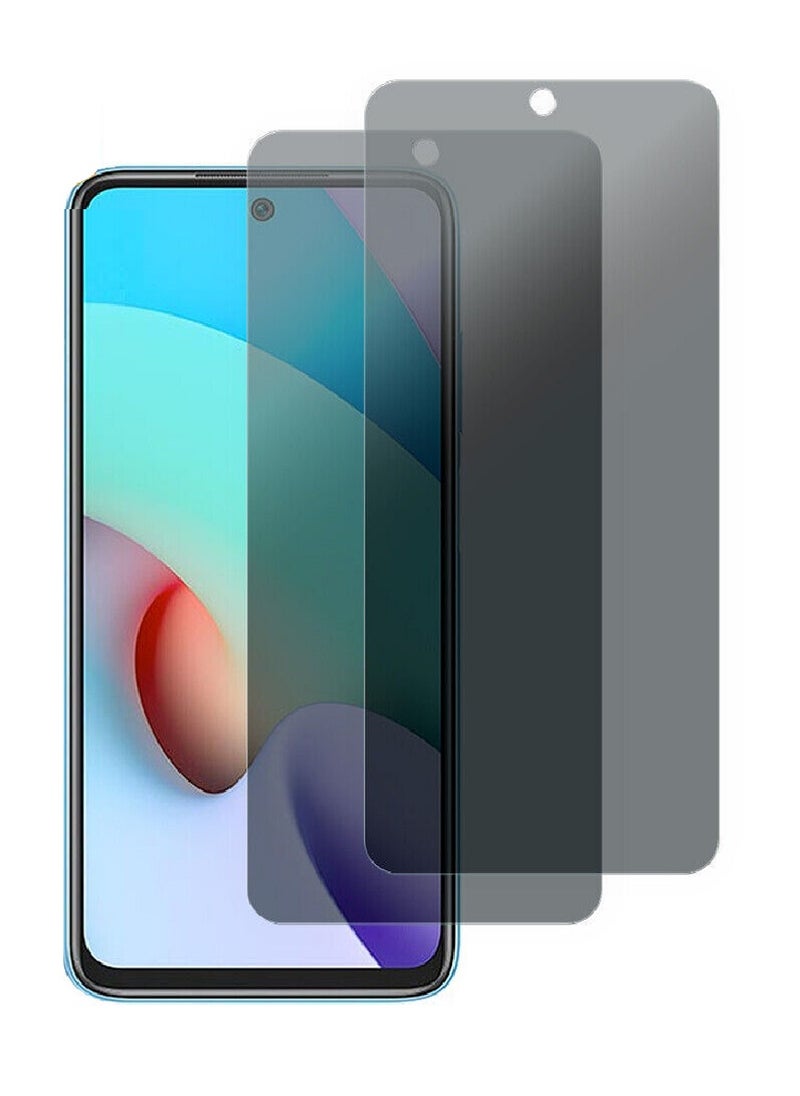 we3 2 Piece Tempered Glass Screen Protector Anti-Spy Privacy Designed For Xiaomi Redmi 10 Full Screen Coverage And Bubble Free - Image 1
